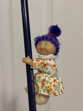 Vintage 1980 Cabbage Patch Kids Mini 4" Clip-On Hugger